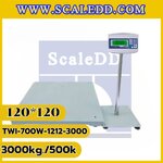 เครื่องชั่งตั้งพื้นขนาดใหญ่3ตัน เครื่องชั่ง3ตัน เครื่องชั่งแบบวางพื้น3000กิโลกรัม เครื่องชั่งน้ำหนัก3000กิโล พิกัด 3 ตัน ละเอียด500g ขนาดแท่นชั่ง120*120cm ยี่ห้อ T-BOSS รุ่น TWI-700W (เครื่องชั่งผ่านตรวจรับรองจากสำนักชั่งตวงวัด)