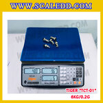 เครื่องชั่งนับจำนวน6กิโลกรัม เครื่องชั่งน้ำหนัก6kg เครื่องชั่งนับชิ้นงาน6kg ตาชั่งนับจำนวน6kg พิกัดน้ำหนัก 6kg ความละเอียด 0.2g ยี่ห้อ TIGER รุ่น TCT-01 (เครื่องชั่งผ่านตรวจรับรองจากสำนักชั่งตวงวัด)