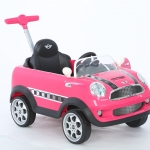 รถขาไถ Mini Cooper Foot To Floor Ride-On - Fuschia
