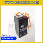 แบตเตอรี่เครื่องชั่ง 4V. 4Ah แบตเตอรี่อะไหล่เครื่องชั่ง แบตหน้าจอเครื่องชั่ง เแบตเตอรี่อะไหล่เครื่องชั่ง Battery 4V 4Ah สำหรับเครื่องชั่ง รุ่น LP7516, JWI-686, IDS714