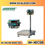 เครื่องชั้งน้ำหนักดิจิตอลกันน้ำตั้งพื้น พิกัดน้ำหนัก 300kg. ค่าความละเอียด20g. ขนาดแท่นชั่ง 60x80 cm. ยี่ห้อ JADEVER รุ่นJIK-4ECSB