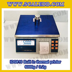 เครื่องชั่งดิจิตอล พิกัดน้ำหนัก 6kg Built-in thermal printer ยี่ห้อ SDS รุ่น IDS816 ค่าละเอียด 0.2g