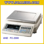 เครื่องชั่งดิจิตอล 2000g ตาชั่ง2000กรัม เครื่องชั่งนับจำนวน 2kg เครื่องชั่งน้ำหนัก2000g ยี่ห้อ AND รุ่น FC-2000i พิกัด 2kg ค่าละเอียด 0.2g