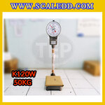 เครื่องชั่งแบบเข็ม50กิโลกรัม ตาชั่งเข็ม50กิโล เครื่องชั่งหน้าปัด 2 หน้า เครื่องชั่งแบบมีล้อ เครื่องชั่งสปริง50kg ละเอียด100g ยี่ห้อ NAGATA รุ่น K-type (เครื่องชั่งผ่านตรวจรับรองจากสำนักชั่งตวงวัด)