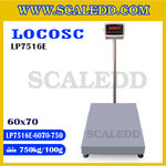 เครื่องชั่งดิจิตอลตั้งพื้น750kg ขนาดแท่น 60x70cm. พิกัด 750kg ค่าละเอียด 100g ยี่ห้อ LOCOSC รุ่น LP7516E