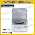 เครื่องชั่งดิจิตอลทศนิยม3ตำแหน่ง รุ่น TW223L พิกัด 220g x 0.001g เครื่องชั่งละเอียดสูง220g เครื่องชั่งน้ำหนัก220กรัม ตาชั่งดิจิตอล220กรัม ยี่ห้อ SHIMADZU รุ่น TW223L