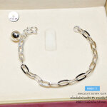 สร้อยข้อมือเงิน92.5% สร้อยข้อมือสำหรับเด็ก ลายโซ่เรือ (งานไทย)