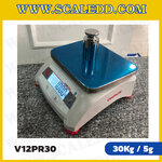 เครื่องชั่งน้ำหนักดิจิตอลตั้งโต๊ะ 2 หน้าจอ พิกัด 30kg ยี่ห้อ OHAUS รุ่น VALOR 1000(V12PR30) ความละเอียด 5g