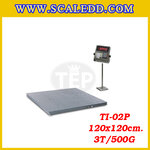 เครื่องชั่งน้ำหนักแบบมีBuilt-In Printer เครื่องชั่ง3000kg ตาชั่ง3ตัน เครื่องชั่งน้ำหนักตั้งพื้น3ตัน พิกัด 3000kg ความละเอียด 0.5kg ขนาดแท่น120x120cm. ยี่ห้อ TIGER รุ่น TI-02P (เครื่องชั่งผ่านตรวจรับรองจากสำนักชั่งตวงวัด)
