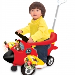 รถขาไถและผลักเดิน Kiddieland Ride On - Mickey รถขาไถ 3 In 1 Activity Plane Ride On
