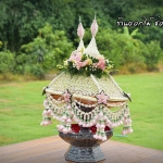 ที่คลุมผ้าไตรดอกไม้สด สีชมพู (ส่งงานอ.บางปะอิน จ.พระนครศรีอยุธยา)1-2กค60