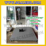 เครื่องชั่งดิจิตอลตั้งพื้น1000kg ขนาดแท่น 1.2x1.2 เมตร ตาชั่งดิจิตอล1ตัน เครื่องชั่ง1ตัน พิกัด 1000kg ค่าละเอียด 0.1kg ยี่ห้อ LOCOSC รุ่น LP7516C