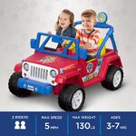 รถแบตเตอรี่ Power Wheels Paw Patrol Jeep Wrangler Ride-On Vehicle
