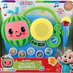 eKids Auxiliary Cocomelon Toy Singalong Boombox with Microphone for Toddlers