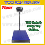 เครื่องชั่งน้ำหนักดิจิตอลBluetooth พิกัด 300kg ความละเอียด 20g ขนาดแท่นชั่ง 40*50cm. ยี่ห้อ TIGER รุ่น TI-02