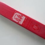 กระดาษย่นตรานกแก้วสีแดง