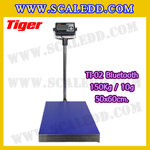 เครื่องชั่งน้ำหนักดิจิตอลBluetooth พิกัด 150kg ความละเอียด 10g ขนาดแท่นชั่ง 50*60cm. ยี่ห้อ TIGER รุ่น TI-02