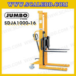 รถยกสูง stacker รถ stacker hand stacker รถยกสูง มือโยก 1000 กก. งายาว 1060 มม. ยกสูง 1600 มม. ยี่ห้อ JUMBO รุ่น SDJA1000-16