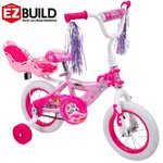 รถจักรยาน Disney Princess Girls' 12" Bike with Doll Carrier by Huffy