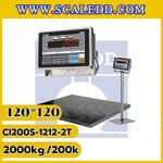 เครื่องชั่งสแตนเลส2000กิโลกรัม เครื่องชั่งดิจิตอล2000กิโลกรัม เครื่องชั่งกันน้ำ2000kg พิกัด2ตัน ความละเอียด 200กรัม ขนาดแท่น 120*120cm. ยี่ห้อ CAS รุ่น CI200S (เครื่องชั่งผ่านตรวจรับรองจากสำนักชั่งตวงวัดกรณีใช้ชั่งซื้อขาย)