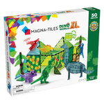 MAGNA-TILES Dinosaur World X - 50-Piece Magnetic Construction Set