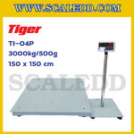 เครื่องชั่งพร้อมปริ้นเตอร์ในตัว พิกัด 3000kg รุ่น TI-04P ขนาดแท่น 150x150cm. เครื่องชั่งน้ำหนัก3000kg เครื่องชั่งดิจิตอล3000kg ตาชั่ง3000kg ตาชั่งดิจิตอล3000kg พิกัดน้ำหนัก 3000kg ค่าละเอียด 500g เครื่องชั่งยี่ห้อ TIGER รุ่น TI-04P