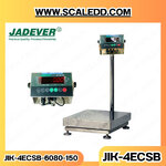 เครื่องชั้งน้ำหนักดิจิตอลกันน้ำตั้งพื้น พิกัดน้ำหนัก 150kg. ค่าความละเอียด10g. ขนาดแท่นชั่ง 60x80 cm. ยี่ห้อ JADEVER รุ่นJIK-4ECSB