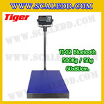 เครื่องชั่งน้ำหนักดิจิตอลBluetooth พิกัด 500kg ความละเอียด 50g ขนาดแท่นชั่ง 60*80cm. ยี่ห้อ TIGER รุ่น TI-02