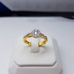 สั่งผลิตเพชรเบลเยี่ยมคัท แหวนแต่งงาน แหวนหมั้น ใส่เที่ยว ออกงาน แหวนทองคำ 18K เพชรแท้ 0.5 กะรัต 3.83 กรัม น้ำ 99 ราคาถูกมาก มีใบรับประกันค่ะ