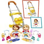 Baby Alive Littles, Shop ‘N Stroll Twins, Blonde Hair Doll, Red Hair