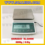 เครื่องชั่งดิจิตอลทศนิยม2ตำแหน่ง BL-2200H พิกัด 2200g x 0.01g เครื่องชั่งละเอียดสูง2200g เครื่องชั่งน้ำหนัก2200g ตาชั่ง2200กรัม ตาชั่งน้ำหนัก2200g ยี่ห้อ SHIMADZU รุ่น BL-2200H