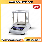 เครื่อชั่งดิจิตอลละเอียดสูง (3ตำแหน่ง) พิกัดกำลัง 300g ค่าละเอียด 0.001 g ขนาดของเครื่องชั่ง 292 × 218 × 176 mm ยี่ห้อ TOMS รุ่น TM-EXA3003H