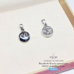 จี้เงินแท้92.5% จี้เงินหัวนะโม-ด้านหลังพระธาตุนคร (ตัวเรือนเงินแท้) ขนาดประมาณเหรียญ 25 สตางค์