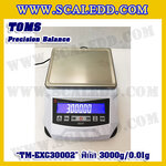 เครื่องชั่งดิจิตอล ทศนิยม 2 ตำแหน่ง รุ่น TM-EXC30002 พิกัด 3000g x 0.01g เครื่องชั่งละเอียดสูง3000g เครื่องชั่งน้ำหนัก3000g ตาชั่ง3000กรัม ตาชั่งดิจิตอล3000กรัม พิกัดน้ำหนัก 3000g ความละเอียด 0.01g ยี่ห้อ TOMS รุ่น TM-EXC30002