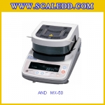 เครื่องชั่ง51กรัม เครื่องชั่งน้ำหนัก51กรัม เครื่องชั่งหาความชื้น51g เครื่องชั่งวัดควาชื้น51g ตาชั่งกรัม กิโลดิจิตอลหาความชื้น ความละเอียด 0.001g AND M-X 51g/0.001g จานชั่งขนาดเส้นผ่าศูนย์กลาง85 mm.