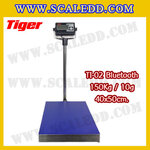 เครื่องชั่งน้ำหนักดิจิตอลBluetooth พิกัด150kg ความละเอียด 10g ขนาดแท่นชั่ง 40*50cm. ยี่ห้อ TIGER รุ่น TI-02