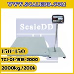เครื่องชั่งนับชิ้นงาน เครื่องชั่งนับชิ้นงาน2ตัน เครื่องชั่งน้ำหนัก2ตัน เครื่องชั่งนับจำนวน2ตัน ตาชั่งนับจำนวน2ตัน พิกัด2ตัน ความละเอียด 200g ขนาดแท่น 150*150cm. ยี่ห้อ TIGER รุ่น TCI-01