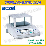 เครื่องชั่ง aczet cy423 precision balance 420gx0.001g เครื่องชั่งทศนิยม 3 ตำแหน่ง เครื่องชั่งละเอียดสูง420g เครื่องชั่งน้ำหนัก420g พิกัด 420g ค่าละเอียด 0.001g เครื่องชั่งยี่ห้อ Aczet รุ่น CY423