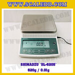 เครื่องชั่งดิจิตอลทศนิยม2ตำแหน่ง BL-620S พิกัด 620g x 0.01g เครื่องชั่งละเอียดสูง620g เครื่องชั่งน้ำหนัก620g ตาชั่ง620กรัม ตาชั่งน้ำหนัก620g ยี่ห้อ SHIMADZU รุ่น BL-620S