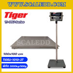 เครื่องชั่งน้ำหนักดิจิตอล พิกัด 3000kg ความละเอียด 500g เครื่องชั่งน้ำหนักหัวอ่านสแตนเลสพร้อม U-Disk ยี่ห้อ TIGER รุ่น TI-05U ขนาดแท่นชั่ง 100*100 cm แถมฟรี !! FLASH DRIVE