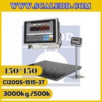 เครื่องชั่งสแตนเลส3000กิโลกรัม เครื่องชั่งดิจิตอล3000กิโลกรัม เครื่องชั่งกันน้ำ3000kg พิกัด3ตัน ความละเอียด 500กรัม ขนาดแท่น 150*150cm. ยี่ห้อ CAS รุ่น CI200S (เครื่องชั่งผ่านตรวจรับรองจากสำนักชั่งตวงวัดกรณีใช้ชั่งซื้อขาย)