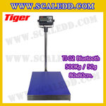 เครื่องชั่งน้ำหนักดิจิตอลBluetooth พิกัด 750kg ความละเอียด 100g ขนาดแท่นชั่ง 80*80cm. ยี่ห้อ TIGER รุ่น TI-02
