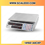 เครื่องชั่งดิจิตอลแบบตั้งโต๊ะ พิกัดน้ำหนัก 40kg. ค่าละเอียน 2g. รุ่น 14192-44CAP (เครื่องชั่งผ่านตรวจรับรองจากสำนักชั่งตวงวัด)