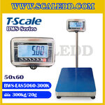 เครื่องชั่งกันน้ำตั้งพื้น300kg เครื่องชั่งน้ำหนัก300kg เครื่องชั่งดิจิตอล300กิโล เครื่องชั่งดิจิตอลกันน้ำ300kg ตาชั่งกันน้ำ300kg ความละเอียด20g ขนาดแท่นชั่ง 50x60cm. เครื่องชั่งยี่ห้อ T-scale รุ่น BWS