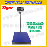 เครื่องชั่งน้ำหนักดิจิตอลBluetooth พิกัด150kg ความละเอียด 10g ขนาดแท่นชั่ง 30*40cm. ยี่ห้อ TIGER รุ่น TI-02