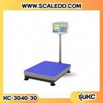 เครื่องชั่งน้ำหนักดิจิตอลแบบตั้งพื้น พิกัดน้ำหนัก 30กิโลกรัม ค่าความละเอียด 5กรัม ขนาดแท่นชั่ง 30*40cm. ยี่ห้อTSCALE รุ่น KC