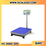 เครื่องชั่งน้ำหนักดิจิตอลแบบตั้งพื้น พิกัดน้ำหนัก 300กิโลกรัม ค่าความละเอียด 20กรัม ขนาดแท่นชั่ง 50*60cm. ยี่ห้อTSCALE รุ่น KC