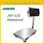 เครื่องชั่งตั้งพื้นกันน้ำ30kg รุ่น JWI-520 ขนาดแท่น 25x25 cm. เครื่องชั่งกันน้ำ30kg เครื่องชั่งดิจิตอล30kg ตาชั่งกันน้ำ 30kg เครื่องชั่งดิจิตอลกันน้ำ ตาชั่งดิจิตอลกันน้ำ30กิโลกรัม พิกัด 30kg ความละเอียด 2g ยี่ห้อ JADEVER รุ่น JWI-520 Waterproof