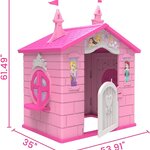 บ้าน Disney Princess Plastic Indoor/Outdoor Playhouse with Easy Assembly by Delta Children