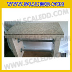 โต๊ะหินสำหรับวางเครื่องชั่งดิจิตอล ขนาด กว้าง 40*ยาว 80*สูง 78 ซม. ปูพื้นด้วยแกรนิต